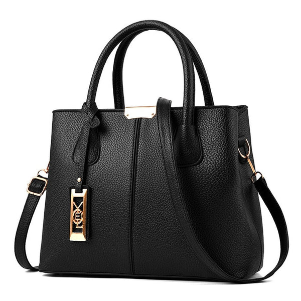 Women PU Leather Hand bags Ladies Large Tote Bag