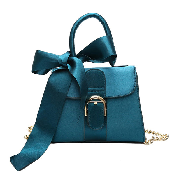 2019 Luxury Messenger Bags Women Bowknot Chains Flap Bag