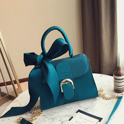 2019 Luxury Messenger Bags Women Bowknot Chains Flap Bag