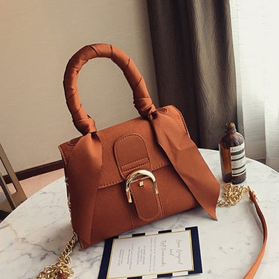 2019 Luxury Messenger Bags Women Bowknot Chains Flap Bag