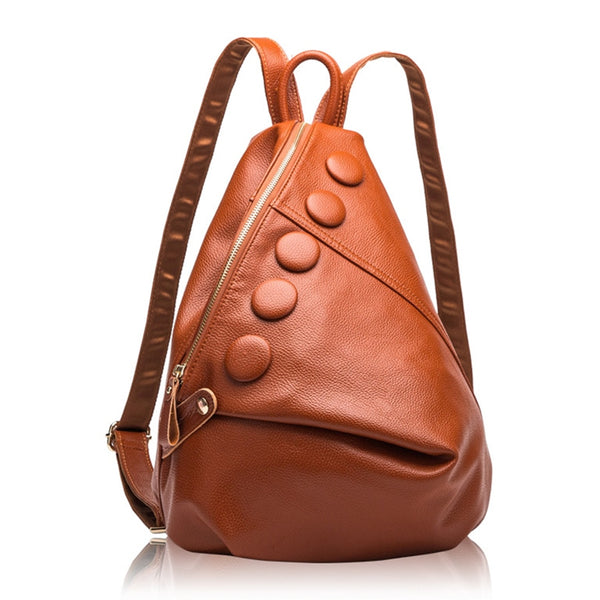 Genuine Leather Backpacks Women Designer Leather Bag