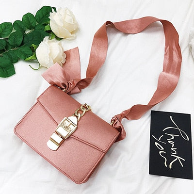 Luxury Messenger Bags Women Fashion Chains Handbags Bowknot Shoulder Bag