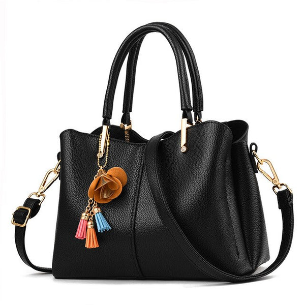 Women PU Leather Handbags Ladies Large Tote Bag