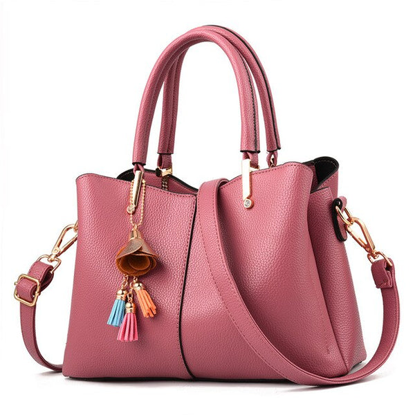 Women PU Leather Handbags Ladies Large Tote Bag