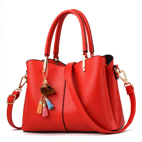 Women PU Leather Handbags Ladies Large Tote Bag