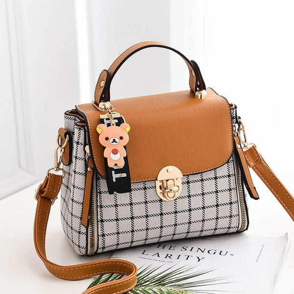 Women Fashion Crossbody Bag for Women Lattice Shoulder Bag