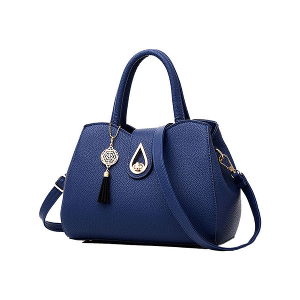 New Fashion Handbag Tassel High Quality PU Leather Totes Bag